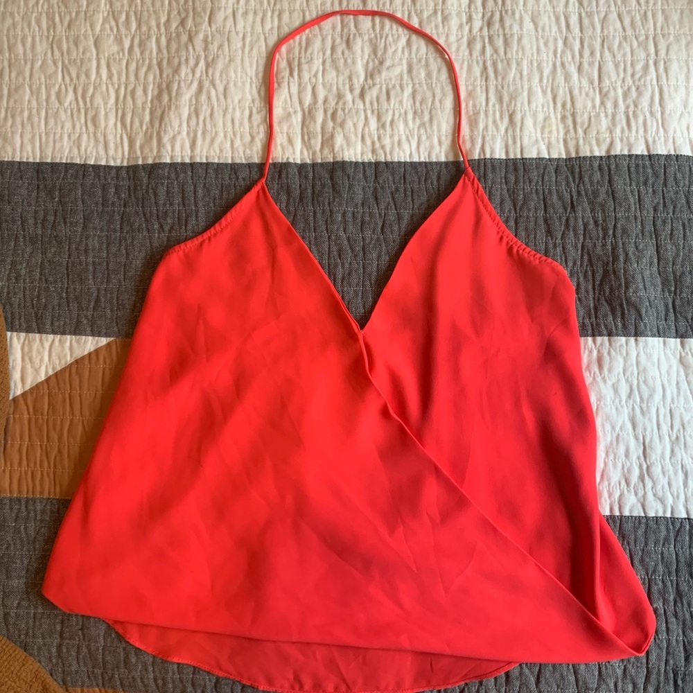 Pink flowy top